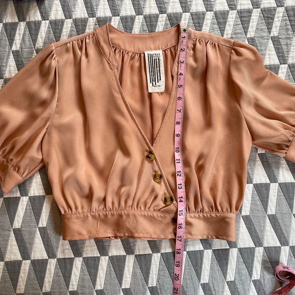 Silky Free People Blouse - Picture 11 of 13